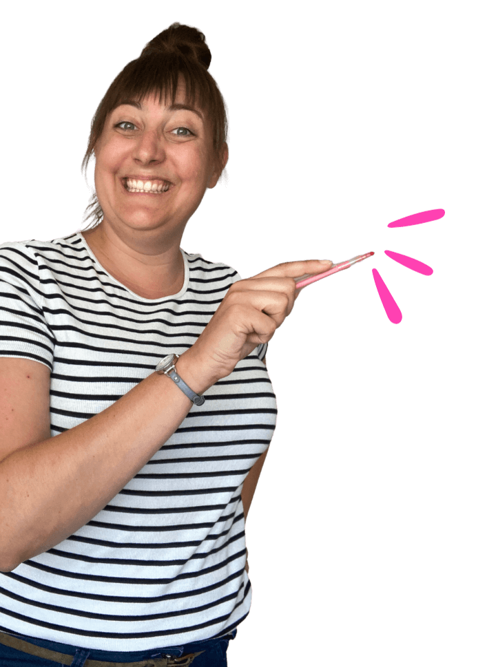 Ariënne Wunderink met pen